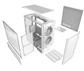 Корпус Lian Li Lancool 207 / White / Mid-Tower, TG / 2x 140mm ARGB + 2x 120mm non LED fans inc. / G99.LAN207RW.10RS