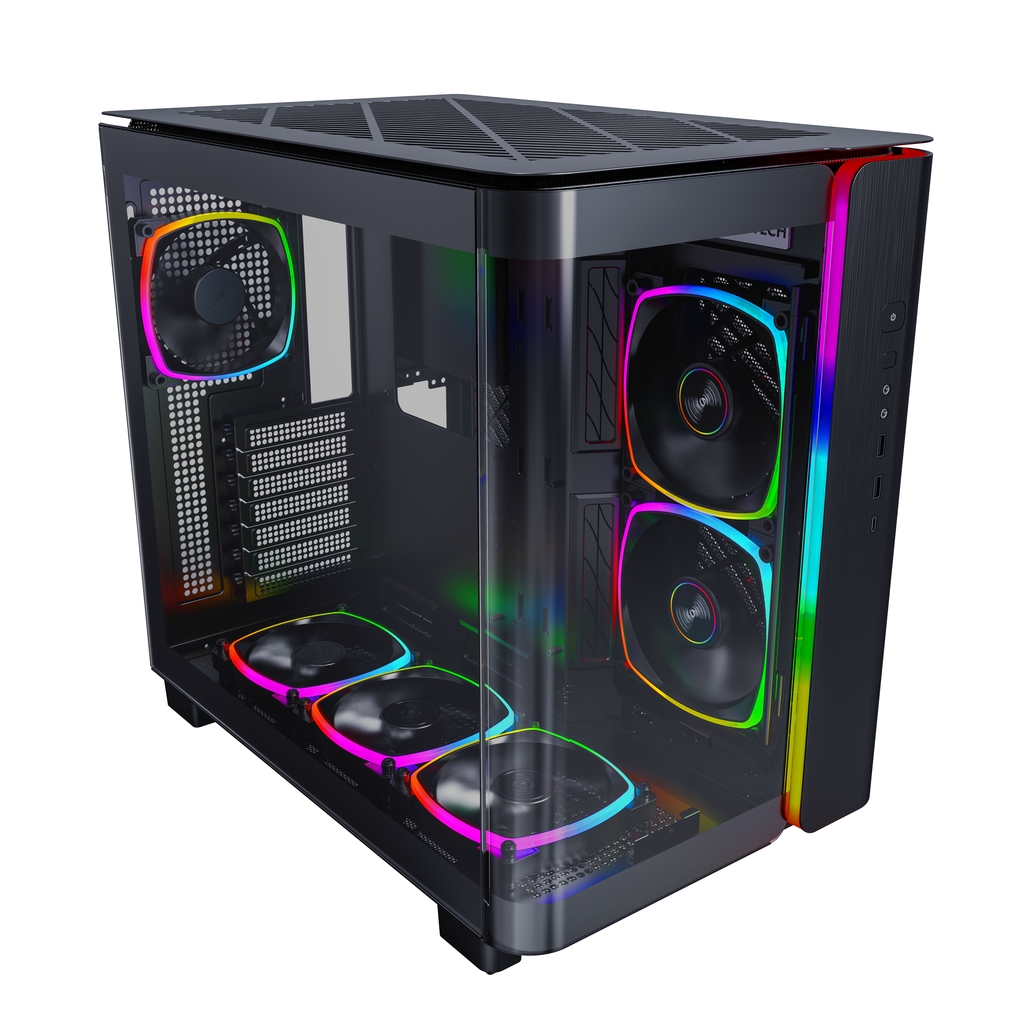 Корпус Montech KING 95 PRO Black / ATX / 4x120mm, 2x140mm ARGB fans & hub / KING 95 PRO (B)