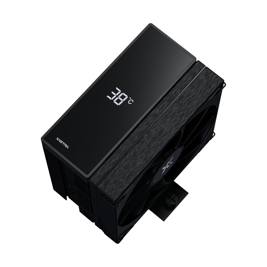 Кулер XASTRA AR400 DIGITAL BK  LGA1851/1700/1200/115X/AM5/AM4 (20шт/кор, TDP 220W, 4 тепл.трубки , PWM FAN 120mm black , top cover with display, black heatsink ) RET