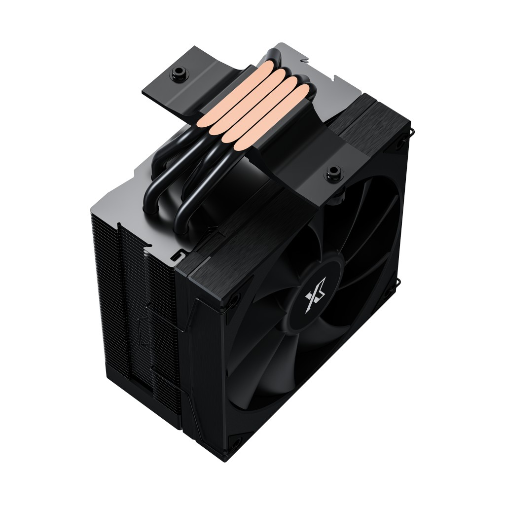 Кулер XASTRA AR400 DIGITAL BK  LGA1851/1700/1200/115X/AM5/AM4 (20шт/кор, TDP 220W, 4 тепл.трубки , PWM FAN 120mm black , top cover with display, black heatsink ) RET