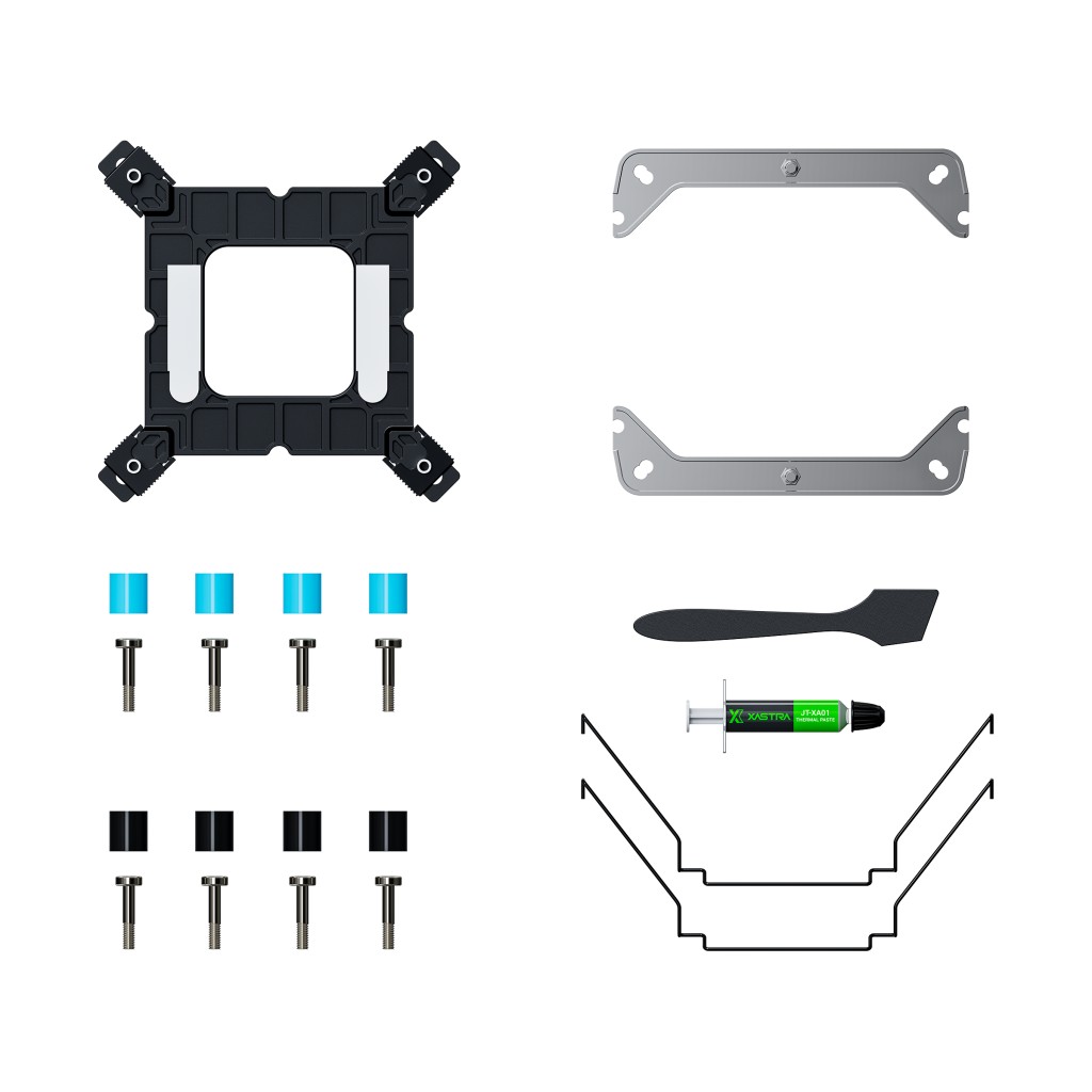 Кулер XASTRA AR400 DIGITAL BK  LGA1851/1700/1200/115X/AM5/AM4 (20шт/кор, TDP 220W, 4 тепл.трубки , PWM FAN 120mm black , top cover with display, black heatsink ) RET