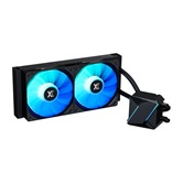 Система водяного охлаждения XASTRA LM240 ARGB BK  LGA LGA1851/1700/1200/115X/AM5/AM4 ( 2x120 ARGB fan, TDP 265W, black) RET