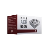 Блок питания 1STPLAYER ACK STANDARD 650W White / ATX 2.4, APFC, 80 PLUS Standard, Double Forward, Teapo main cap, 140mm fan, non-modular / HA-650AC1-WH
