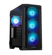 Корпус CHIEFTEC APEX LUMO GA-01B-L-OP без БП, боковая панель из закаленного стекла, 3xARGB 140мм вентилятора спереди, 1xARGB 140мм вентилятор сзади, черный, ATX