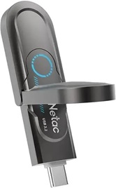 Накопитель USB3.2+TypeC Solid State Flash Drive Netac US9 1TB 900MB/1000MB/s металлический корпус [NT03US9C-001T-32TA]