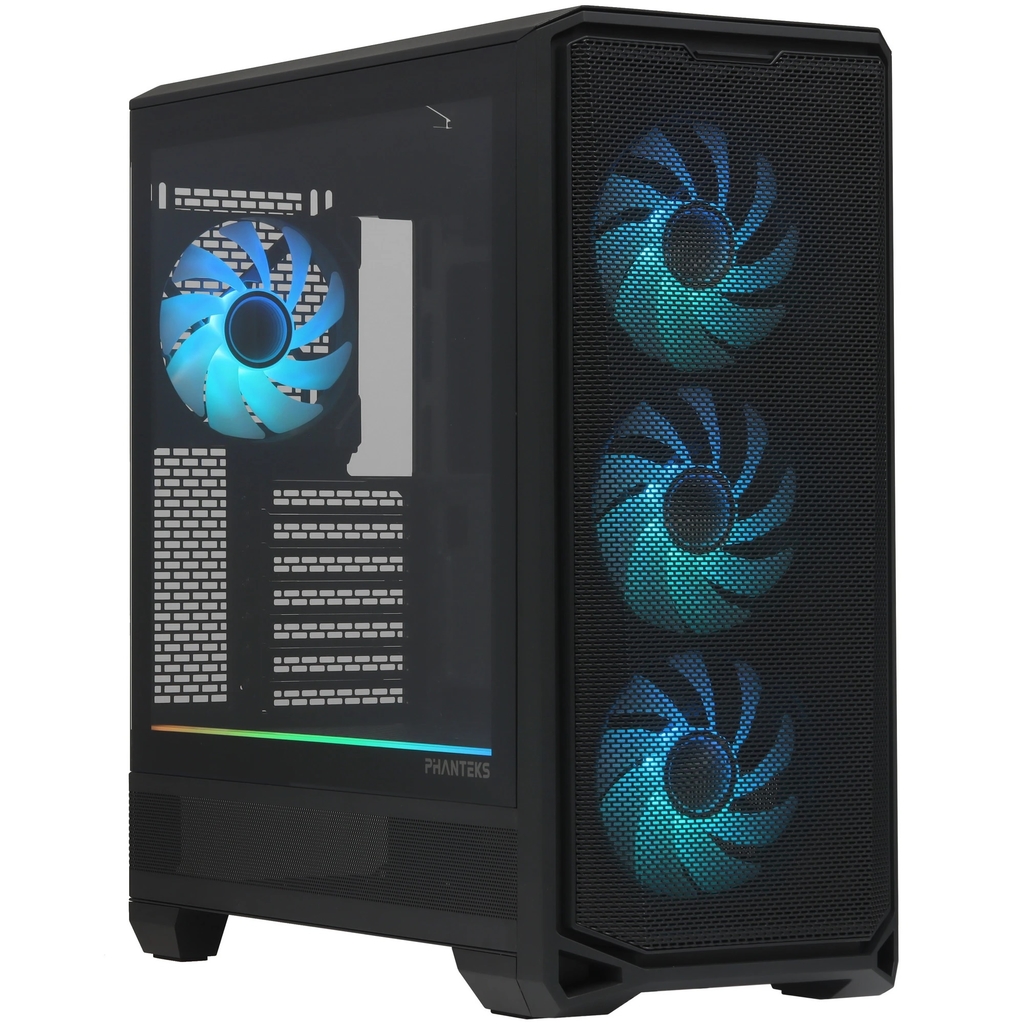 Корпус PHANTEKS Eclipse G400A, Black, 4x140mm ARGB Fan + ARGB Strip, боковая панель Tempered Glass, Mid-Tower / PH-EC400GA_DBK01