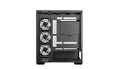 Корпус Deepcool CG580 4F без БП, боковое окно (панорама), 4x120mm ARGB PWM вентилятора, черный, ATX