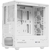 Корпус Powercase Mistral Micro C4W ARGB, Tempered Glass, 4x 120mm ARGB PWM Fan, белый, mATX  (CMMCW-A4)