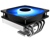 Кулер ID-COOLING IS-50 MAX RGB V3 LGA1700/1200/115X/AM5/AM4 низкопрофильный высота 77mm (27шт/кор, TDP 130W, PWM, 5 тепл.трубок, RGB FAN 120mm) BOX