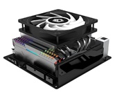Кулер ID-COOLING IS-50 MAX RGB V3 LGA1700/1200/115X/AM5/AM4 низкопрофильный высота 77mm (27шт/кор, TDP 130W, PWM, 5 тепл.трубок, RGB FAN 120mm) BOX