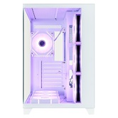 Корпус 1STPLAYER MEGAVIEW MV8-TP ARGB White / ATX / 7x120mm ARGB fans & hub / MV8-TP-WH-6FC7R-W-1FC7-W-HUB2