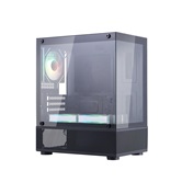 Корпус 1STPLAYER MIKU Mi2-A ARGB Black / mATX / 3x120mm ARGB fans / Mi2-A-BK-2FC7R-1FC7