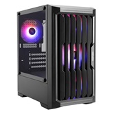 Корпус 1STPLAYER BULLET HUNTER H2 ARGB Black / mATX / 4x120mm ARGB fans / H2-BK-4F7