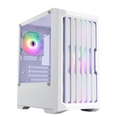 Корпус 1STPLAYER BULLET HUNTER H2 ARGB White / mATX / 4x120mm ARGB fans / H2-WH-4F7-W