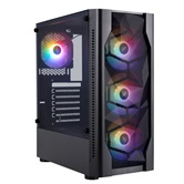 Корпус 1STPLAYER DK D4 Black / ATX / 4x120mm FRGB fans / D4-BK-4F1