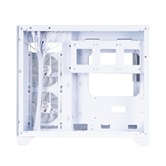Корпус 1STPLAYER MEGAVIEW MV6-TP ARGB White / mATX / 3x120mm ARGB fans / MV6-TP-WH-2FC7R-W-1FC7-W