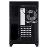 Корпус 1STPLAYER MEGAVIEW MV8-TP ARGB Black / ATX / 4x120mm ARGB fans / MV8-TP-BK-3FC7R-1FC7