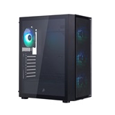 Корпус 1STPLAYER Go6 ARGB Black / ATX / 4x120mm ARGB fans / Go6-BK-4F7