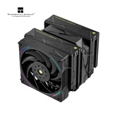 Кулер Thermalright Royal Pretor 130 Ultra Black LGA115X/1200/1700/1851/2011/2066 (1x120mm ARGB + 1x130mm PWM Fan, медное основание, 7 тепл. трубок 6мм) / TRRP130UB