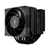Кулер Thermalright Royal Pretor 130 Ultra Black LGA115X/1200/1700/1851/2011/2066 (1x120mm ARGB + 1x130mm PWM Fan, медное основание, 7 тепл. трубок 6мм) / TRRP130UB