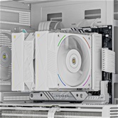 Кулер Thermalright Royal Pretor 130 Ultra White LGA115X/1200/1700/1851/2011/2066 (1x120mm ARGB + 1x130mm PWM Fan, медное основание, 7 тепл. трубок 6мм) / TRRP130UW