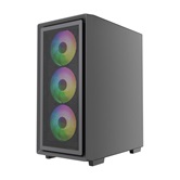 Корпус Powercase Mistral AY4B ARGB, Tempered Glass, 4x 120mm ARGB Fans, чёрный, ATX  (CMAYB-A4)
