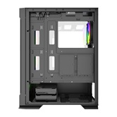 Корпус Powercase Mistral AZ4B ARGB, Tempered Glass, 4x 120mm ARGB Fans, чёрный, ATX  (CMAZB-A4)