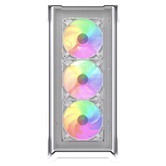 Корпус Powercase Mistral AZ4W ARGB, Tempered Glass, 4x 120mm ARGB Fans, белый, ATX  (CMAZW-A4)