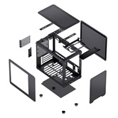Корпус JONSBO C6 MAX Black без БП, mini-ITX, micro-ATX, черный