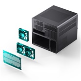Корпус JONSBO N5 Black без БП, mini-ITX, micro-ATX, ATX, EATX, черный