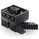 Корпус JONSBO N5 Black без БП, mini-ITX, micro-ATX, ATX, EATX, черный