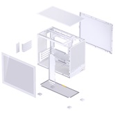 Корпус JONSBO D32 STD White без БП, боковая панель из закаленного стекла, mini-ITX, micro-ATX, белый