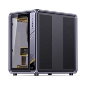 Корпус JONSBO Jonsplus BO400 без БП, боковая панель из закаленного стекла (панорама), mini-ITX, micro-ATX, ATX, серый