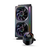 Комплект водяного охлаждения JONSBO TH-240 Black LGA 1700/1200/115X/AM5/AM4 (6шт/кор, TDP 260W, ARGB FAN and PUMP, PWM, DUAL FAN 120mm) RET
