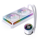 Комплект водяного охлаждения JONSBO TH-240 White LGA 1700/1200/115X/AM5/AM4 (6шт/кор, TDP 260W, ARGB FAN and PUMP, PWM, DUAL FAN 120mm, белый) RET