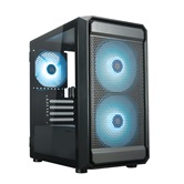 Корпус XASTRA  A303M 3ARGB Black mATX/Mesh/ tempered glass / 2x140mm + 1x120mm ARGB PWM fans/ Door/  A303M-2FC14A-1FC12A-D