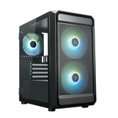Корпус XASTRA  A303M 3ARGB Black mATX/Mesh/ tempered glass / 2x140mm + 1x120mm ARGB PWM fans/ Door/  A303M-2FC14A-1FC12A-D