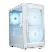 Корпус XASTRA  A303M 3ARGB White mATX/Mesh/ tempered glass / 2x140mm + 1x120mm ARGB PWM fans/ Door/ A303M-2FC14A-1FC12A-D-WH
