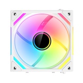 Вентилятор XASTRA  FS120W ARGB single pack 120x120x25мм (60шт/кор, PWM, ARGB, Infinity lighting effect., Daisy-chain , 800-2000 rpm, white)  BOX