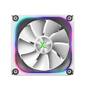 Вентилятор  дополнительный  XASTRA FZ120W ARGB single pack 120x120x28мм ( PWM, FDB, ARGB, Matrix screen, Daisy-chain соединение , 0-2000 rpm, white)  BOX