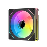 Вентилятор XASTRA FM120B ARGB reverse single pack 120x120x25мм (40шт/кор,Infinity lighting effect, ARGB, PWM, black)  BOX
