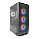 Корпус XASTRA  A403 4FRGB Black ATX/Mesh/ tempered glass / 4x120mm FRGB  fans/ A403-4FC12F