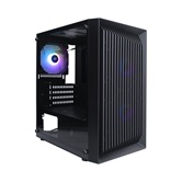 Корпус 1STPLAYER BLACK.SIR BS-2 ARGB Black / mATX / 3x120mm ARGB fans / BS-2-BK-3F7