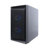 Корпус 1STPLAYER BLACK.SIR BS-2 ARGB Black / mATX / 3x120mm ARGB fans / BS-2-BK-3F7