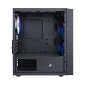 Корпус 1STPLAYER BLACK.SIR BS-2 ARGB Black / mATX / 3x120mm ARGB fans / BS-2-BK-3F7