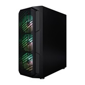 Корпус 1STPLAYER FIREBASE XF Black / ATX / 4x120mm ARGB fans / XF-BK-4F7