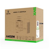 Корпус XASTRA  A402M 4FRGB Black mATX/Mesh/full-size TG/4x120mm FRGB fans/ A402M-4FC12F-BK
