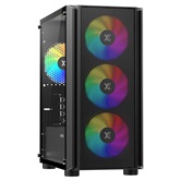 Корпус XASTRA  A402M 4ARGB Black mATX/Mesh/full-size TG/ 4x120mm ARGB PWM fans/ A402M-4FC12A-BK