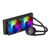 Система водяного охлаждения 1STPLAYER TS4 240 Black / 2x120mm, ARGB, IPS display / TS4-240-BK