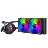 Система водяного охлаждения 1STPLAYER TS4 240 Black / 2x120mm, ARGB, IPS display / TS4-240-BK